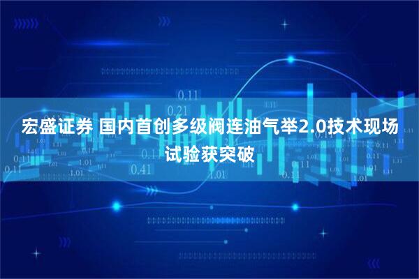 宏盛证券 国内首创多级阀连油气举2.0技术现场试验获突破