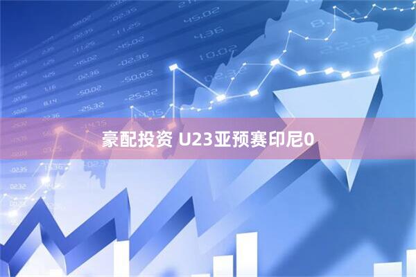 豪配投资 U23亚预赛印尼0